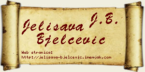 Jelisava Bjelčević vizit kartica